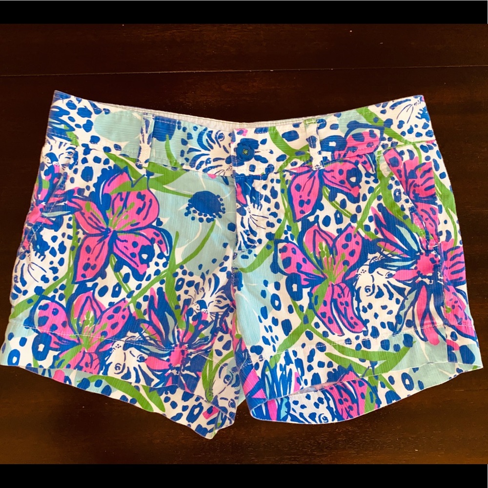Lilly Pulitzer pattern shorts